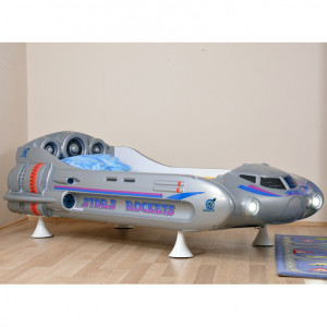Кровать звездолет Stars Rockets Musvenus Silver